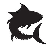 Albacore silhouette icon. Vector image.