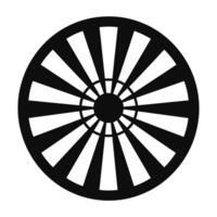 fortune wheel black silhouette,Wheel of fortune black icon symbol. vector