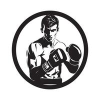 boxeo logo vector imágenes