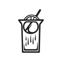 cocktail drink icon vector. alcohol cocktail drink icon vector symbol illustration