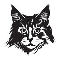 Cat Head Vector illustration, Design, Art