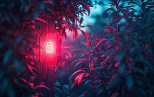 AI generated Cybersecurity Data Protection photo