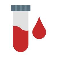 Blood Sample Vector Flat Icon