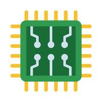 Processor Vector Flat Icon