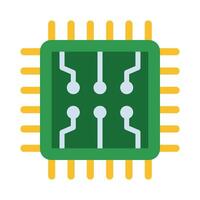 Processor Vector Flat Icon