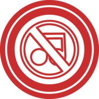 no music circular icon symbol png
