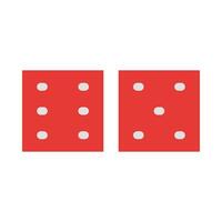 Dice Vector Flat Icon Design
