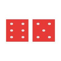 Dice Vector Flat Icon Design