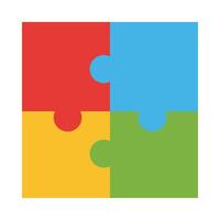 Jigsaw Vector Flat Icon Design