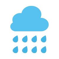 Rain Vector Flat Icon Design