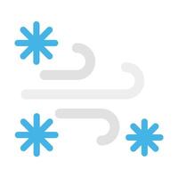 tormenta de nieve vector plano icono diseño