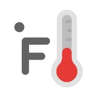 Fahrenheit Vector Flat Icon Design