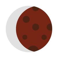 Lunar Eclipse Vector Flat Icon Design