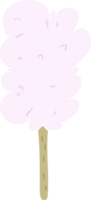 flat color style cartoon candy floss png