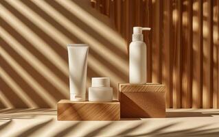 Skincare Merchandise Displayed with Refined Elegance photo