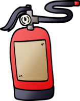 cartoon doodle fire extinguisher png