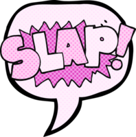 hand drawn comic book speech bubble cartoon slap symbol png
