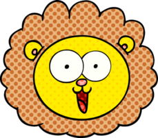 cartoon lion face png