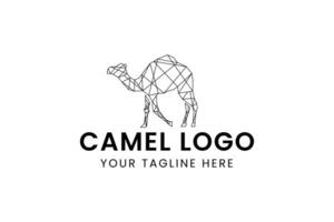 camello logo vector icono ilustración