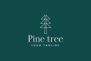 pine tree logo vector icon illustration