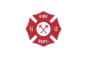 fire department logo vector icon illustration