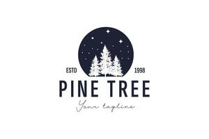 pino árbol logo vector icono ilustración