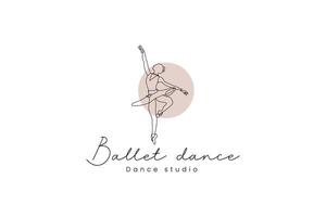 ballet logo vector icon illustration