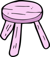 cartoon pink stool png