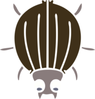 hand drawn quirky cartoon beetle png