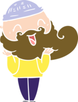 happy bearded man png