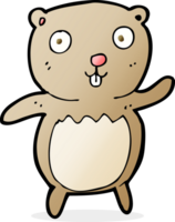 ours en peluche de dessin animé png