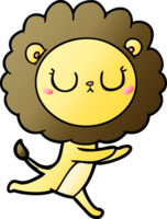 cartoon running lion png