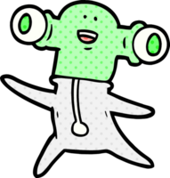 extraterrestre de dessin animé amical png