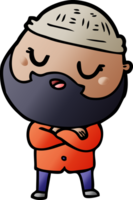 cartoon man with beard png