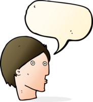 cartoon surprised face with speech bubble png