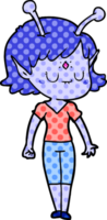 garota alienígena de desenho animado png