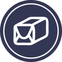 wrapped parcel circular icon symbol png