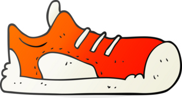 mano disegnato cartone animato sneaker png