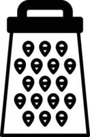 Grater glyph and line vector illustration