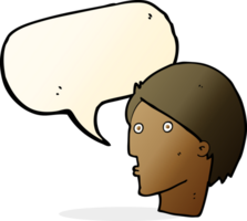 cartoon surprised face with speech bubble png