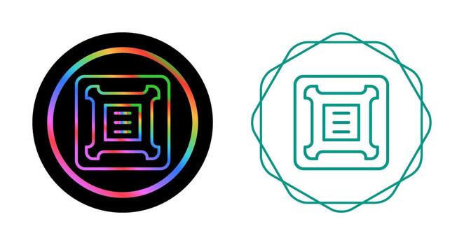 icono de vector de cpu