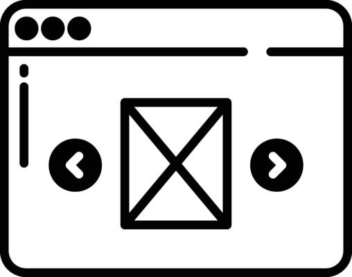 Web game glyph and line vector illustration