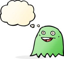 Cartoon-Geist mit Gedankenblase png