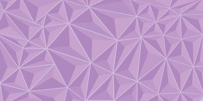 Triangle low poly purple color vector for background design.