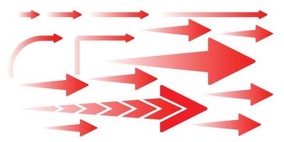 Red arrow turn right vector for element design.