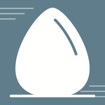 icono de vector de huevo
