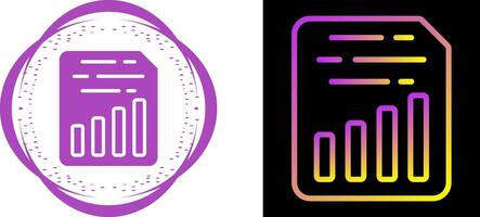 Document Insert Chart Vector Icon