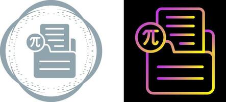 Document Insert Formula Vector Icon