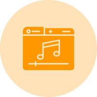 icono de vector de reproductor de música