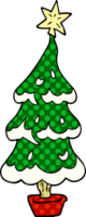 árvore de natal de doodle de desenho animado png
